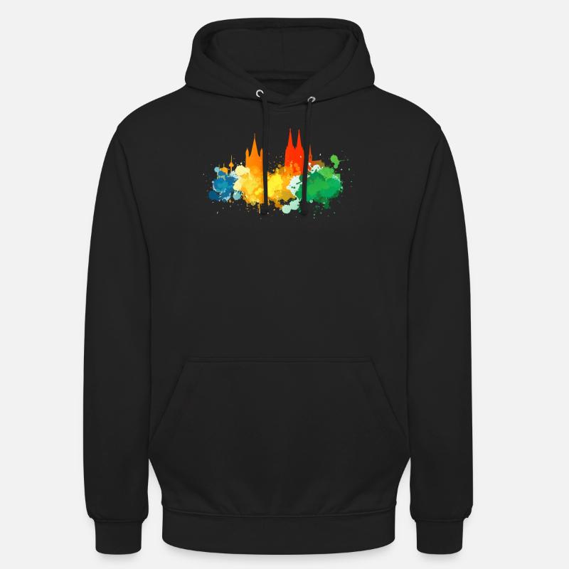 Cologne Skyline Kölner Kölle - Sweat-shirt à capuche unisexe - noir