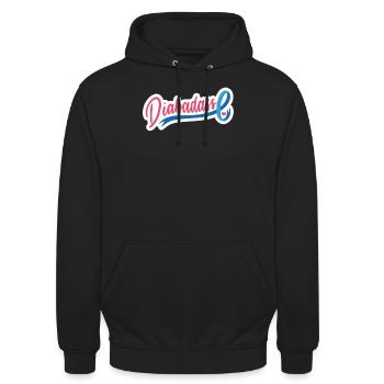 Diabadass T-Shirt Geschenk Diabetiker Diabetes - Unisex Hoodie - Schwarz - Vorne - Alina (178cm) & Michal (187cm)