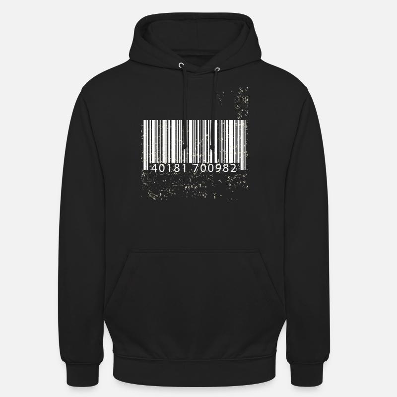 Barcode gift idea - Unisex Hoodie - black