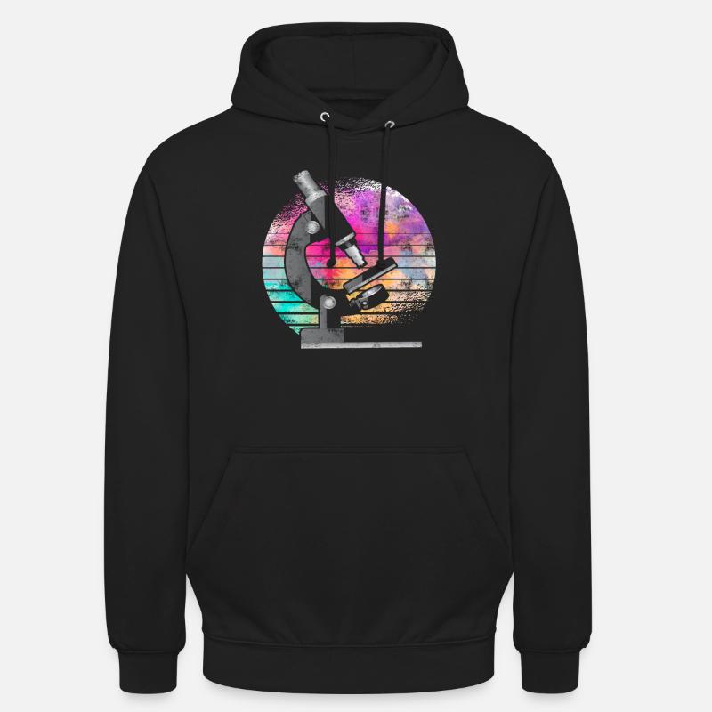 Microscope biologie science médecine recherche - Sweat-shirt à capuche unisexe - noir