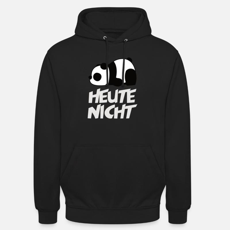 Pas panda aujourd’hui - Sweat-shirt à capuche unisexe - noir