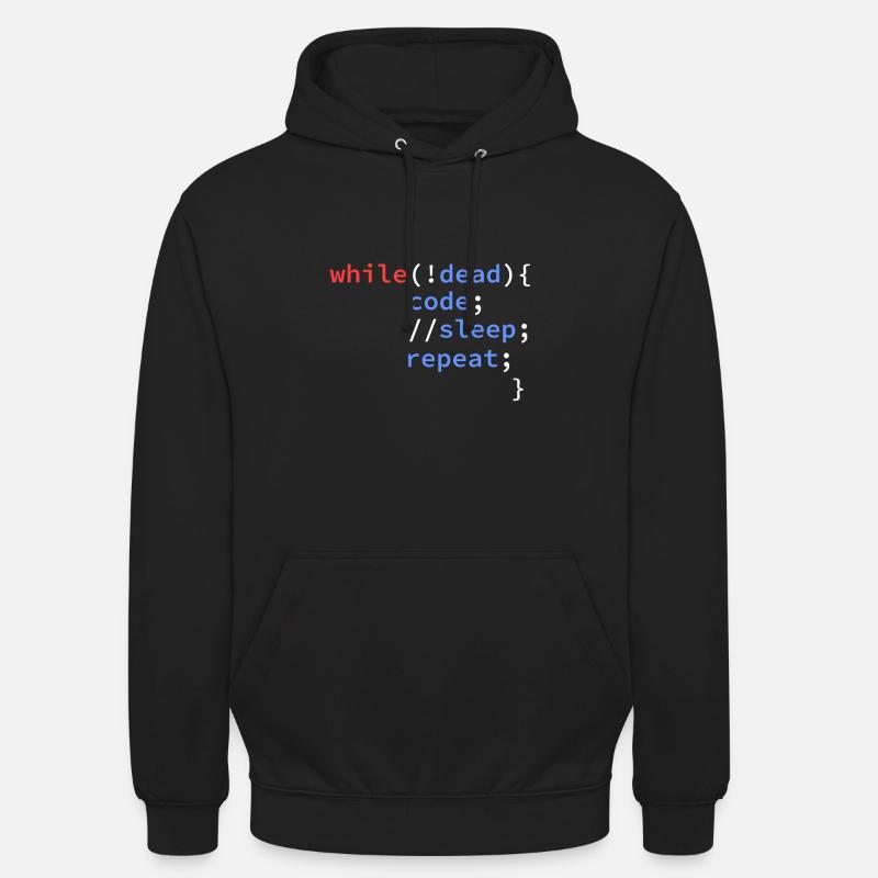 développeur informatique programmeur codeur - Sweat-shirt à capuche unisexe - noir