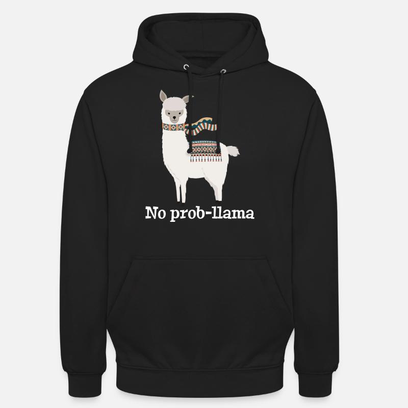 No Prob Llama - Sweat-shirt à capuche unisexe - noir