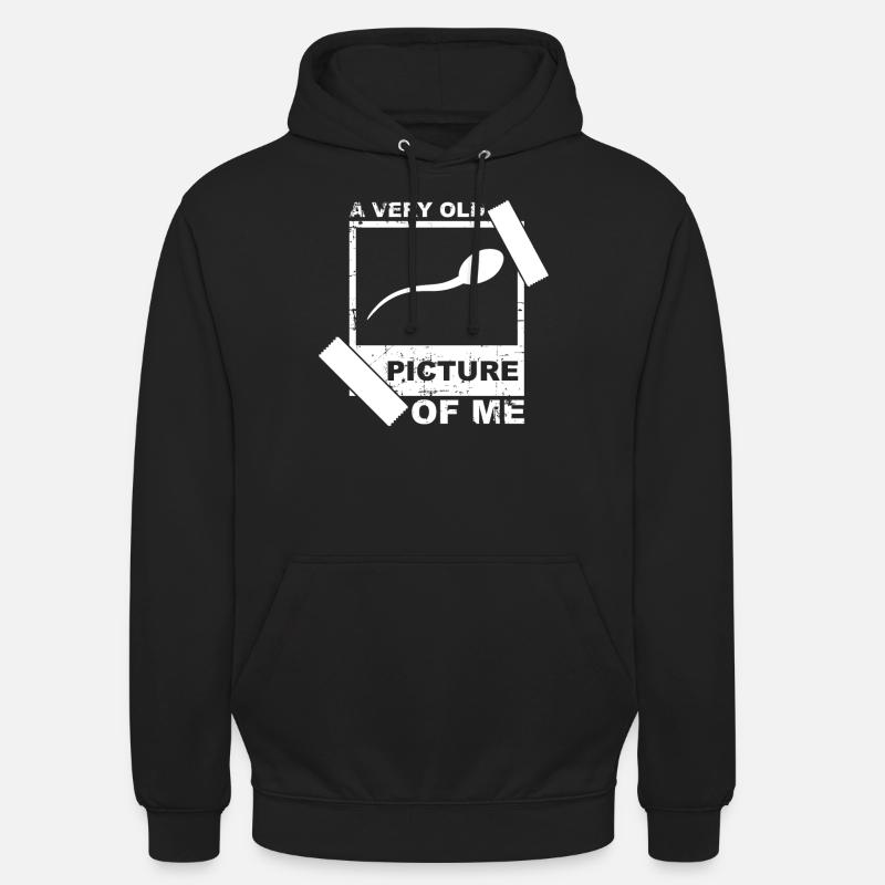 Énonciations drôles de sperme - Sweat-shirt à capuche unisexe - noir