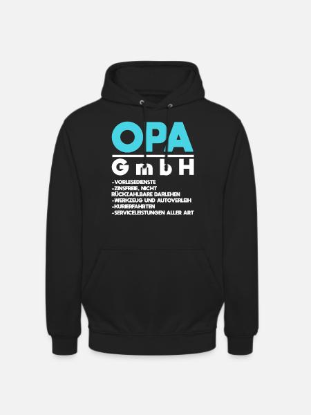 Opa - Unisex Hoodie - Schwarz