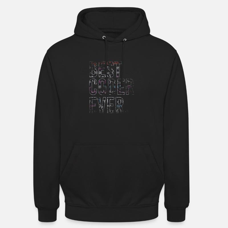 Best coder ever coding - Unisex Hoodie - black