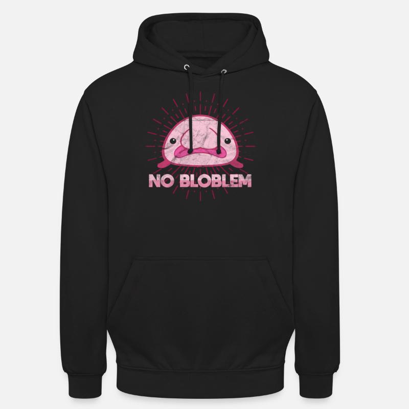 Blobfish Psychrolutes marcidus fish - Sweat-shirt à capuche unisexe - noir