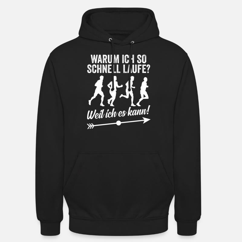 Läufer - Unisex Hoodie - Schwarz