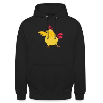 Ostern Dabbing Henne Huhn Küken Hahn Geschenk Kids - Unisex Hoodie - Schwarz - Vorne - Alina (178cm) & Michal (187cm)