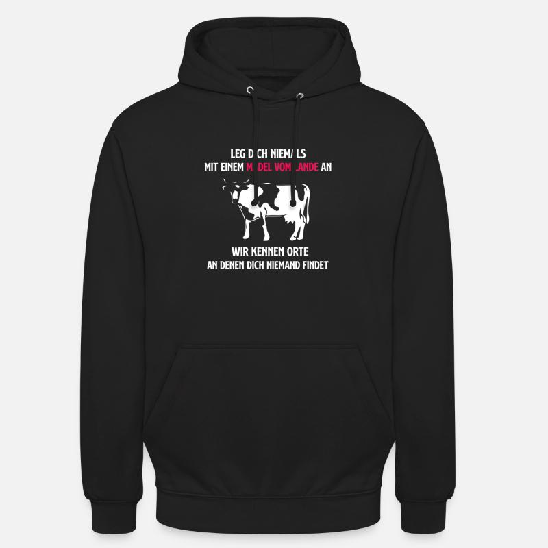 Dorf Kind Mädel Land - Unisex Hoodie - Schwarz