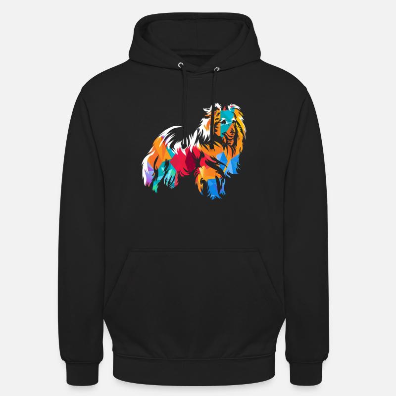 Shetland Shepherd Gift - Unisex Hoodie - black