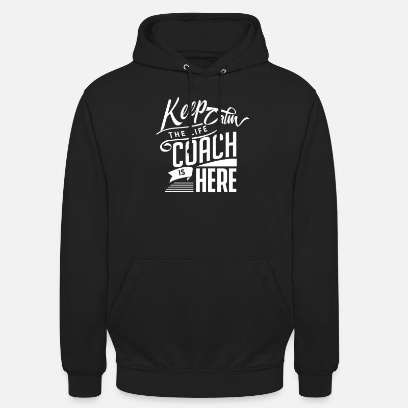 Coaching coach coach gourou coaching - Sweat-shirt à capuche unisexe - noir
