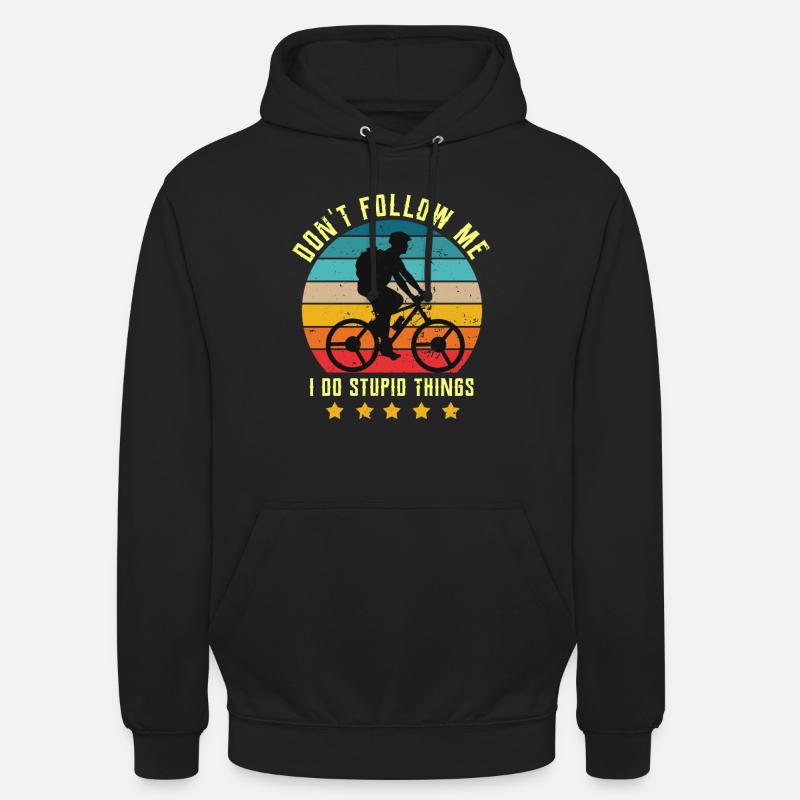 Vélo - Sweat-shirt à capuche unisexe - noir