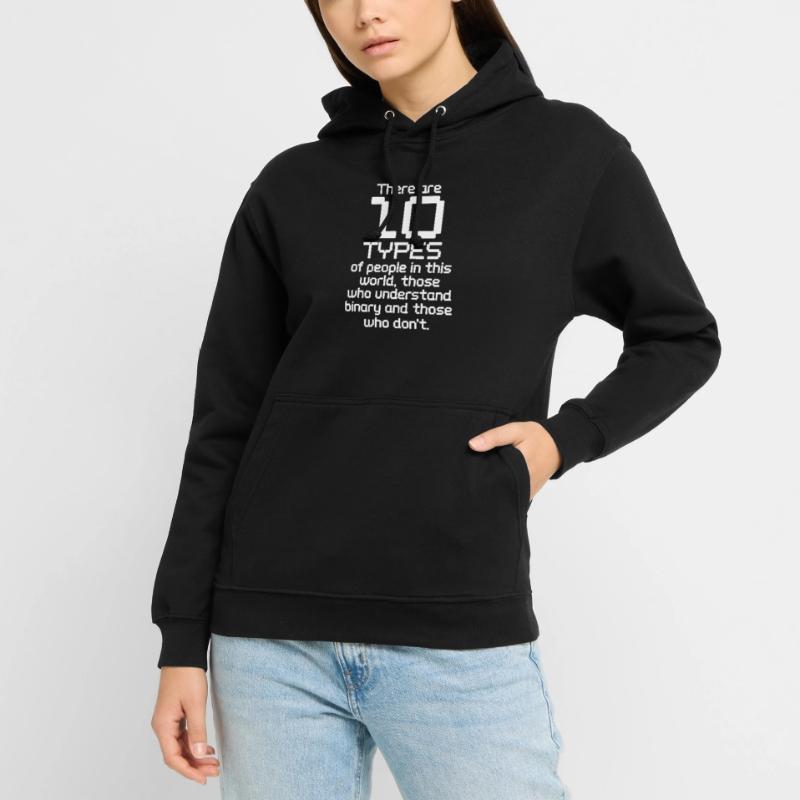 Cadeau de nerd informatique programmeur de code binaire Sweat-shirt à capuche unisexe