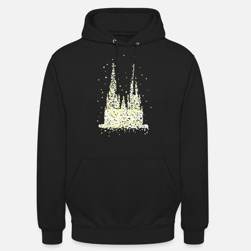 Cathédrale de Cologne - Sweat-shirt à capuche unisexe - noir