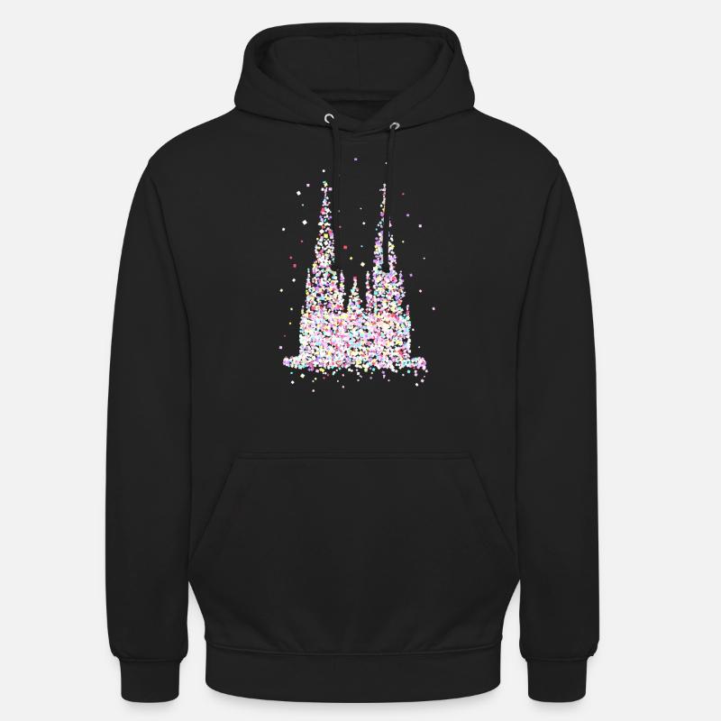 Cathédrale de Cologne - Sweat-shirt à capuche unisexe - noir