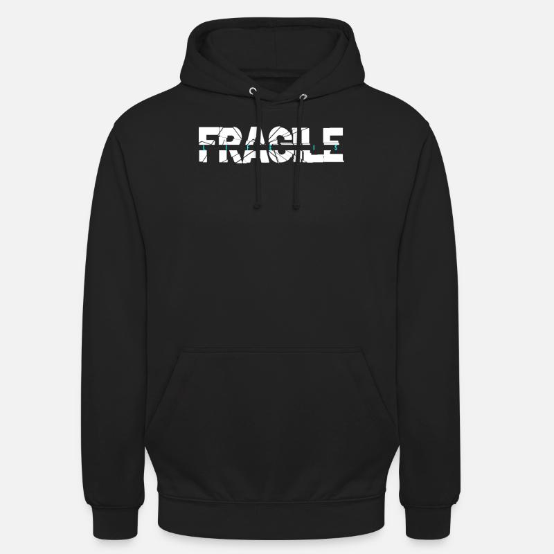 fragile - Sweat-shirt à capuche unisexe - noir
