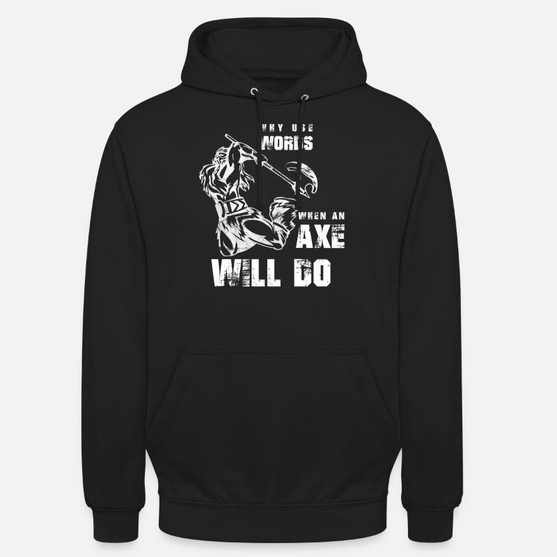 Vikings Vikings - Sweat-shirt à capuche unisexe - noir