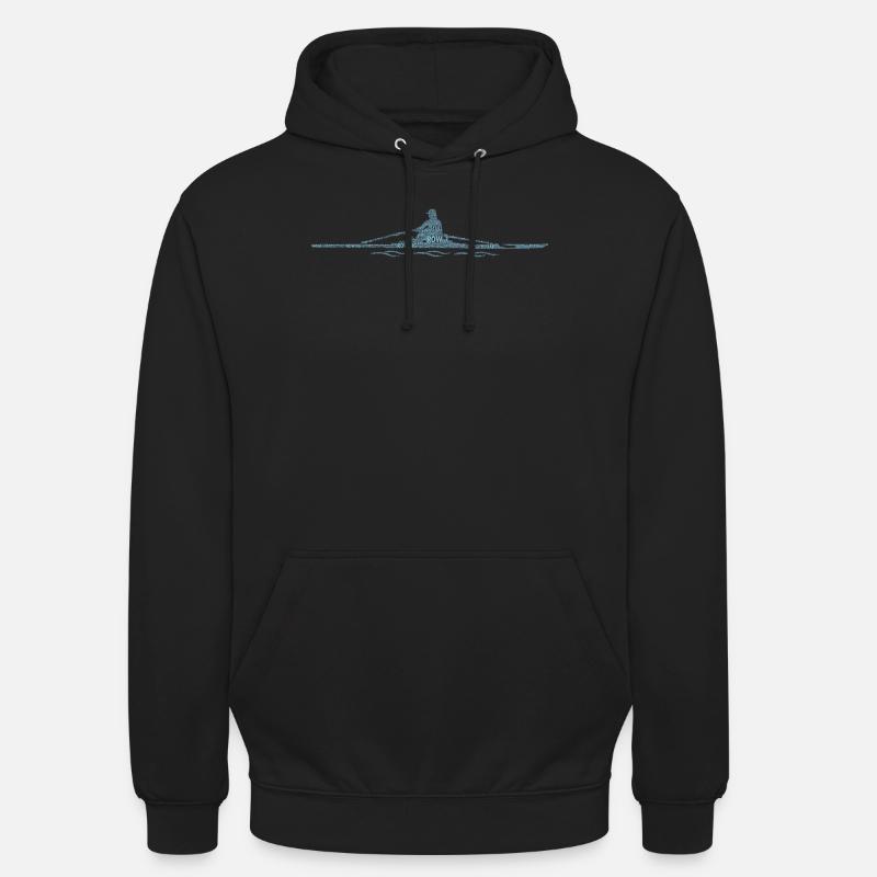 Aviron Rowing Wordart - Sweat-shirt à capuche unisexe - noir