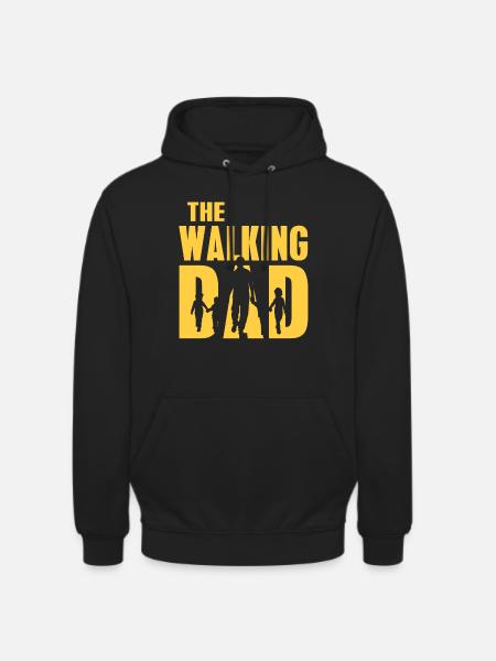 Le cadeau du père qui marche pour le père - Sweat-shirt à capuche unisexe - noir