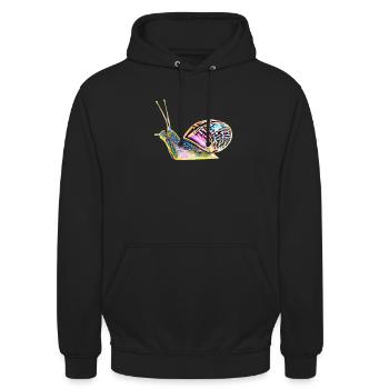 slug - Unisex Hoodie - black - Front - Alina (178cm) & Michal (187cm)