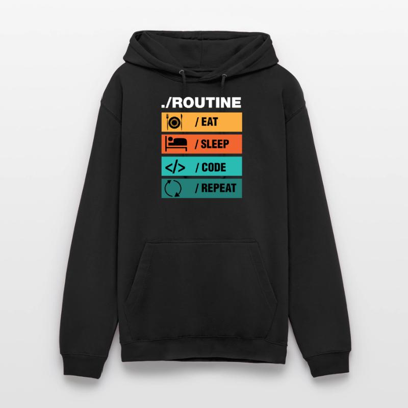 Eat Sleep Code Repeat Programmeur Sweat-shirt à capuche unisexe