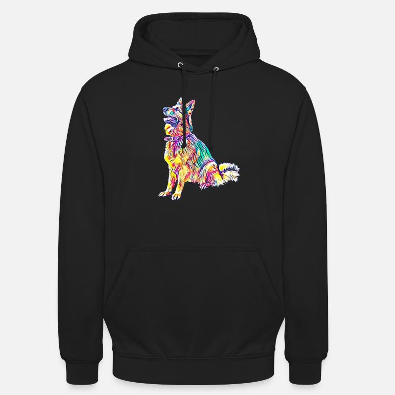Pastore tedesco - Felpa con cappuccio unisex - nero