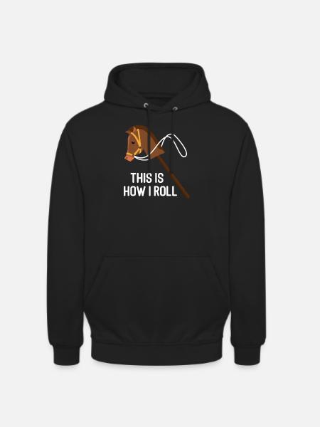 cheval - Sweat-shirt à capuche unisexe - noir