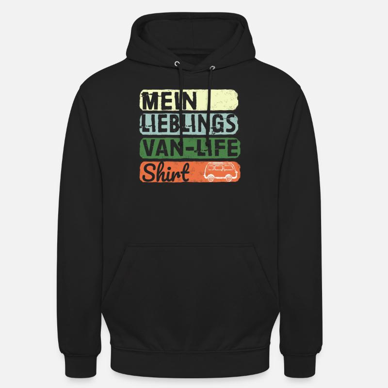 Camping-car Darling Van-Life Camper - Sweat-shirt à capuche unisexe - noir