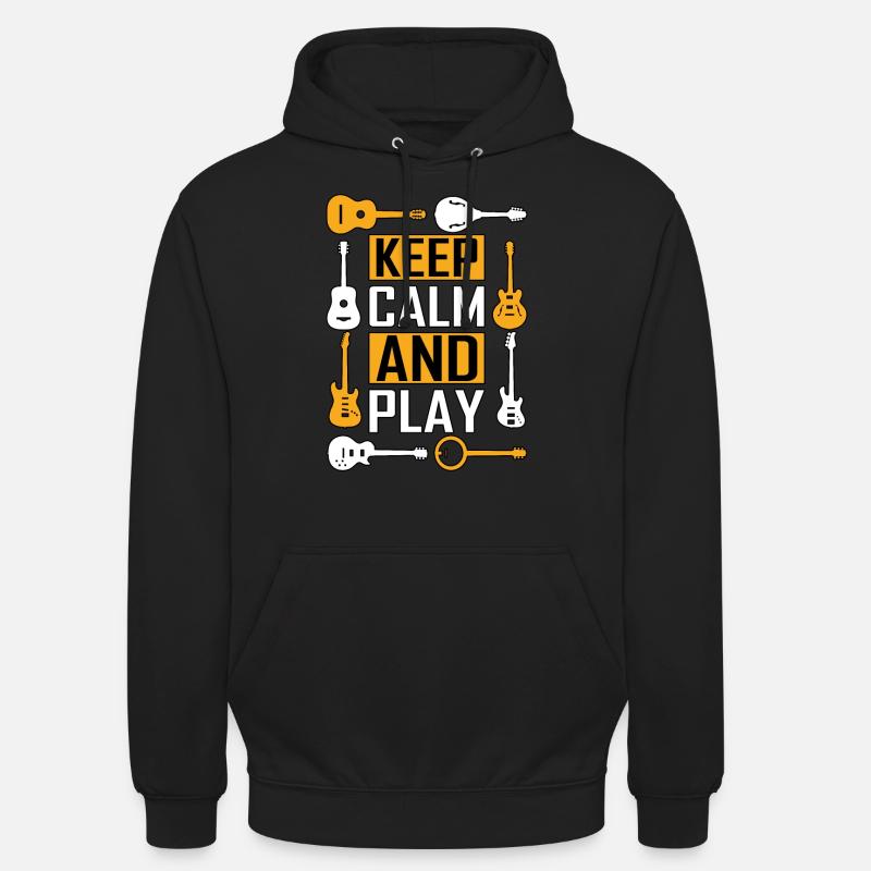 Guitariste guitariste guitariste - Sweat-shirt à capuche unisexe - noir