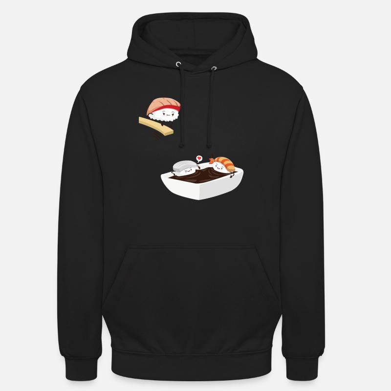 Sushi Bad Funny - Sweat-shirt à capuche unisexe - noir