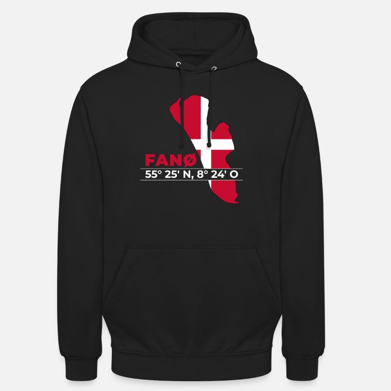 Fanö Danemark coordonne ses vacances - Sweat-shirt à capuche unisexe - noir