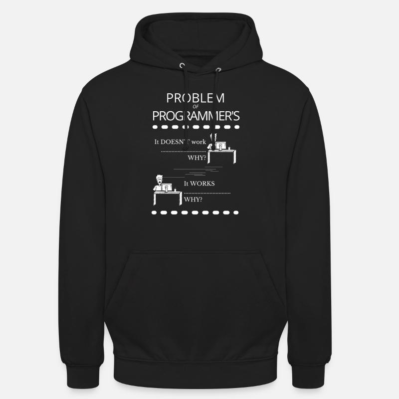 Problème de programmeur drôle - Sweat-shirt à capuche unisexe - noir