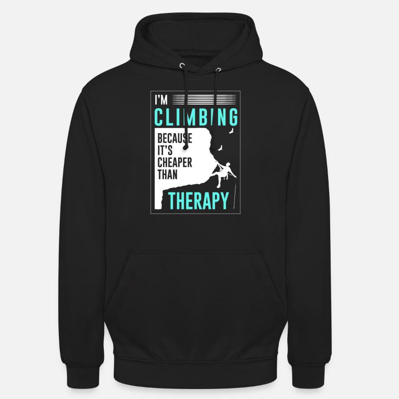 Klettern - Unisex Hoodie - Schwarz