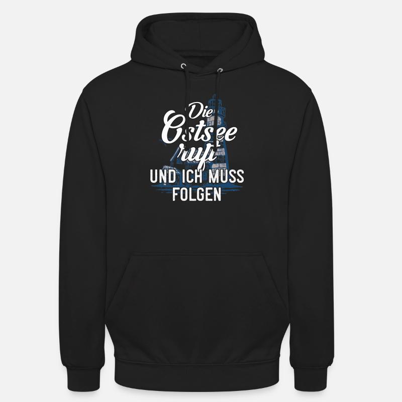 Die Ostsee ruft - Unisex Hoodie - Schwarz