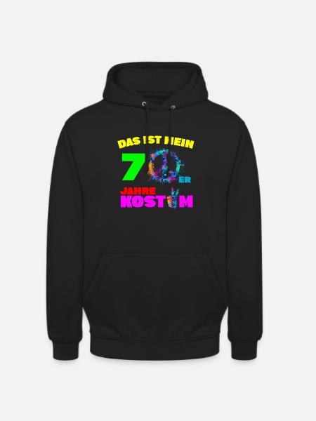 Mein 70er Jahre Kostüm - Unisex Hoodie - Schwarz