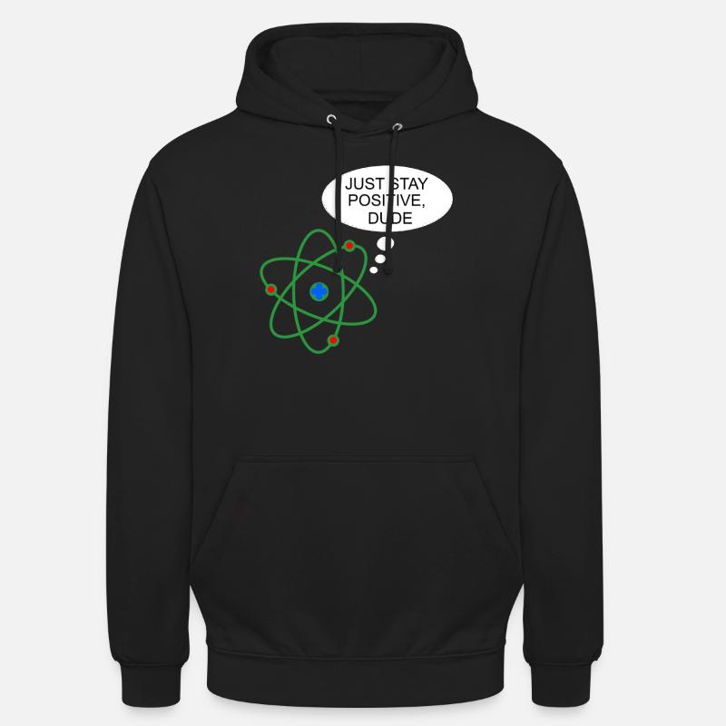Proton Drôle Science Chimie Physique Nerd - Sweat-shirt à capuche unisexe - noir