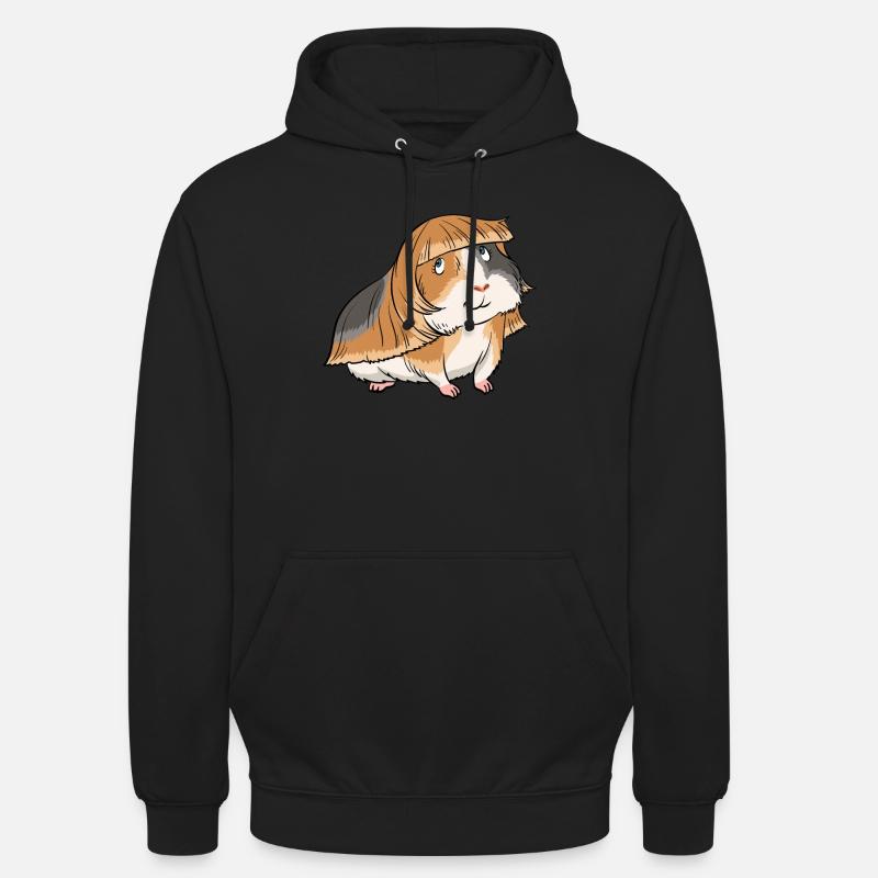Taglio di capelli della pelliccia del parrucchiere della cavia - Felpa con cappuccio unisex - nero