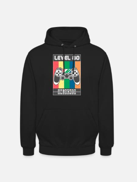80th birthday - Unisex Hoodie - black