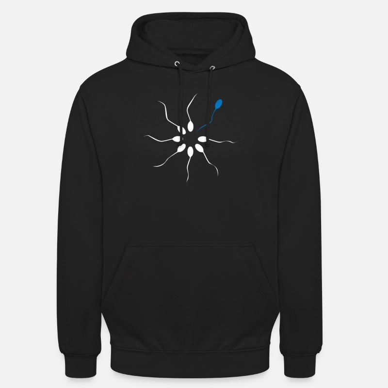 Soyez différent Soyez différent Sperme Sperme Spermling - Sweat-shirt à capuche unisexe - noir
