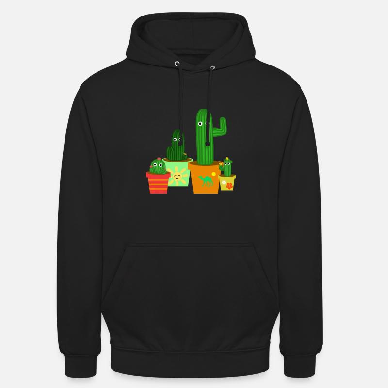 cactus - Sweat-shirt à capuche unisexe - noir