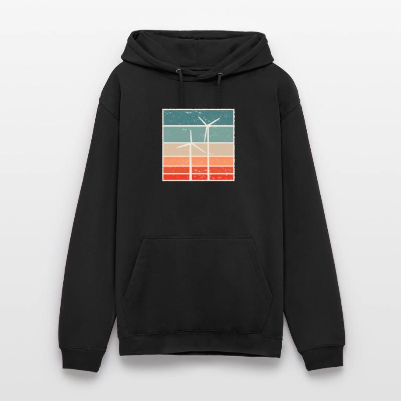 Graphique de puissance éolienne éolienne éolienne Sweat-shirt à capuche unisexe