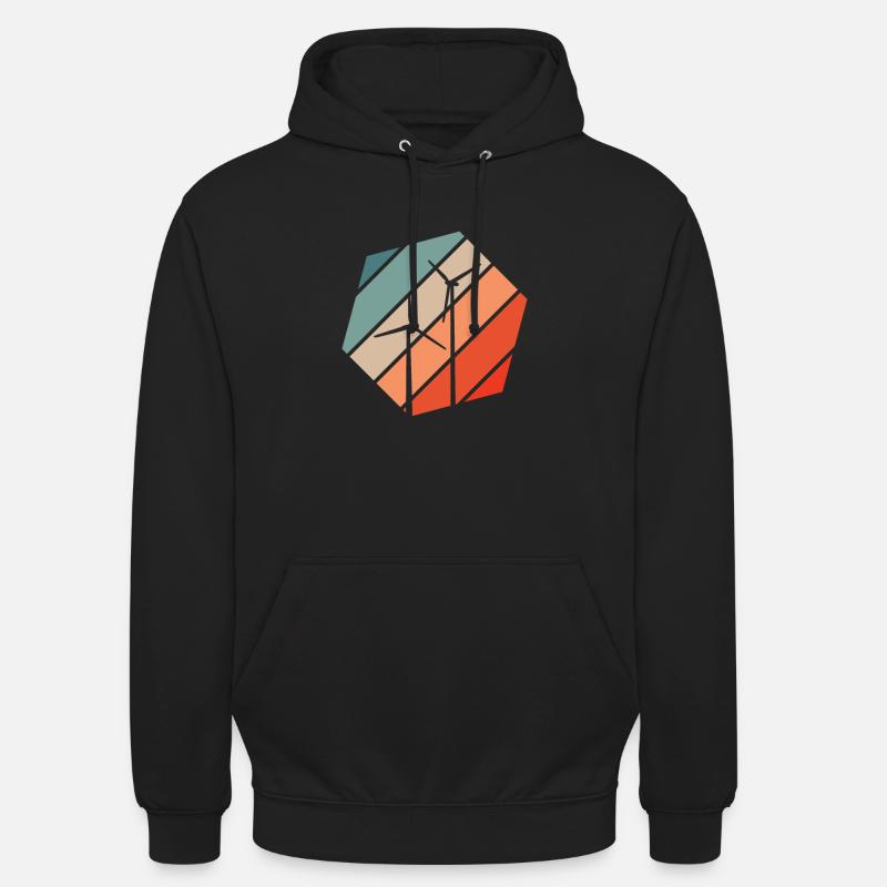 Graphique de puissance éolienne éolienne éolienne - Sweat-shirt à capuche unisexe - noir