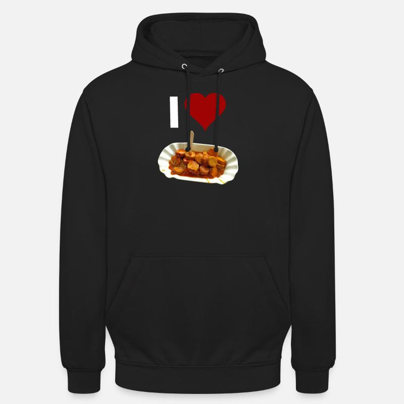 I Love Currywurst - Unisex Hoodie - Schwarz