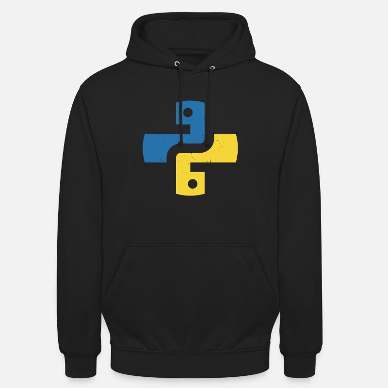 Langage de programmation Python - Sweat-shirt à capuche unisexe - noir