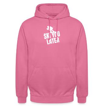 Ski You Later - Unisex Hoodie - pink - Front - Alina (178cm) & Michal (187cm)