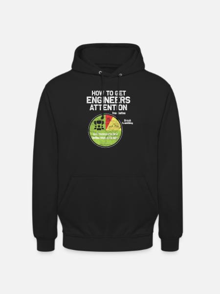 Ingeniør ingeniør ingeniør civilingeniør gave - Hættetrøje unisex - sort