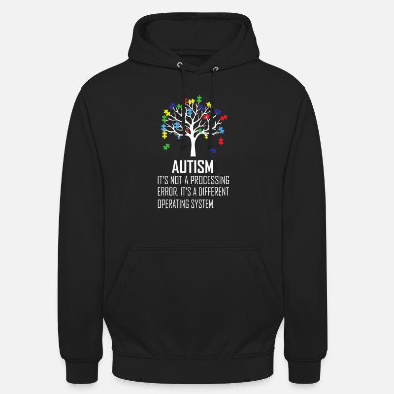 Sensibilisation à l'autisme - Sweat-shirt à capuche unisexe - noir