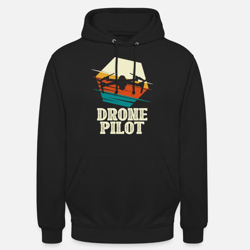 Drone Pilot - Quadcopter Multicopter - Unisex Hoodie - black
