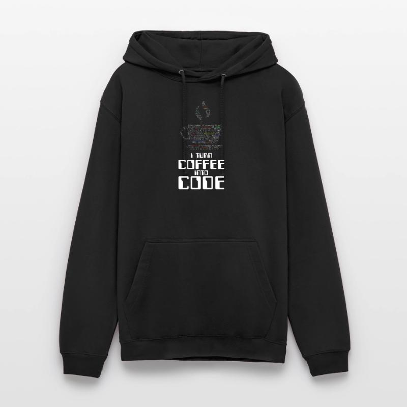 Ich verwandle Kaffee in Code-Codierer, der HTML-Geschenk codiert Unisex Hoodie